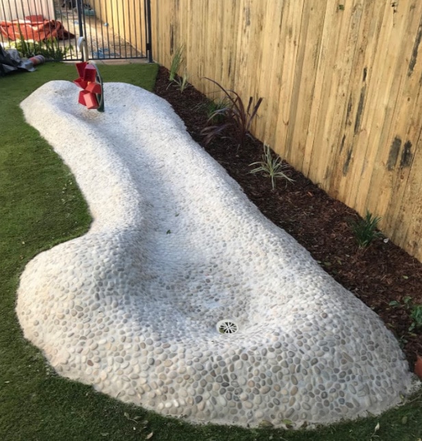 Aussie Kindies Early Learning Center Water feature installation