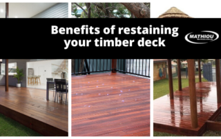 Benefits of re-staining your timber decks