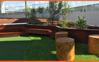 Childcare playground upgrade and bark pit