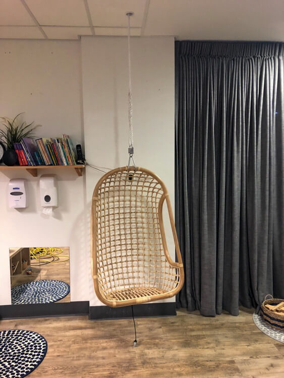 Childcare's mini make over creates impact Hanging Chair