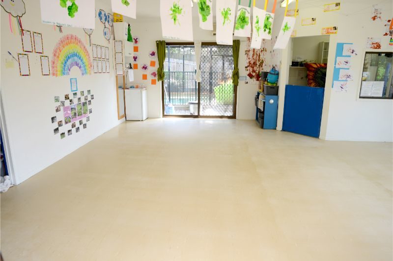 Childcare Centre Before Vinyl Flooring and Strip & Seal