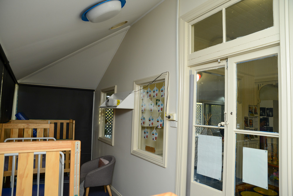 East Brisbane Childcare glass door