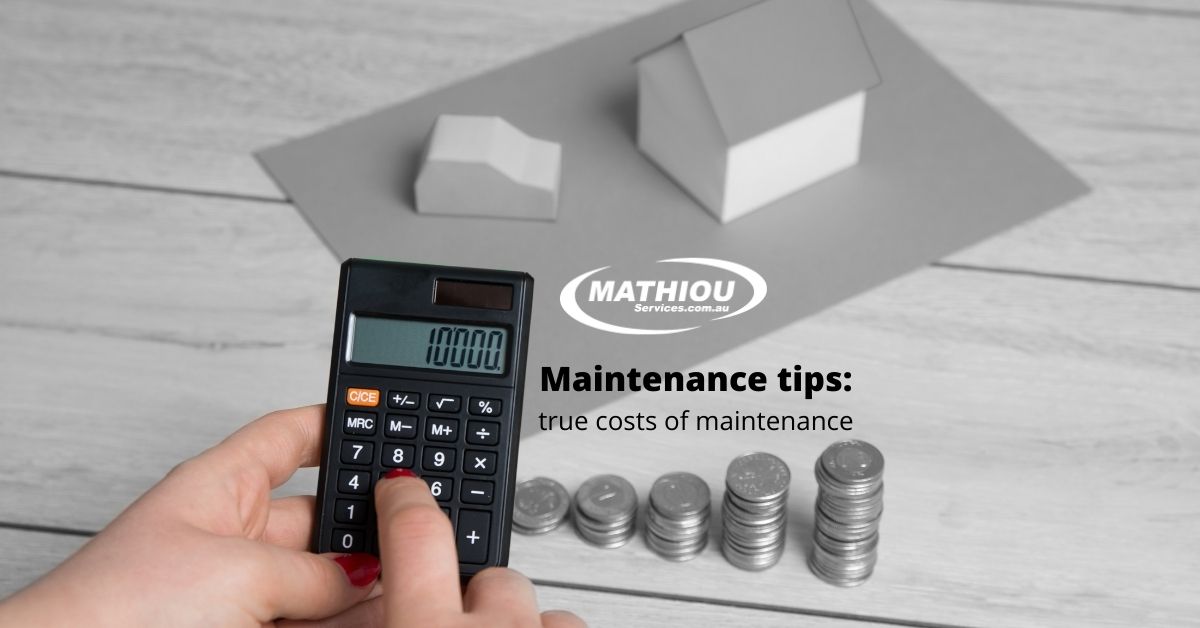 Maintenance tips- true costs of maintenance