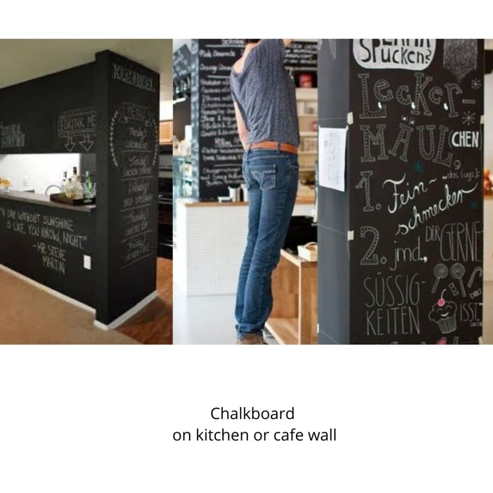 chalkboard paint ideas for cafe