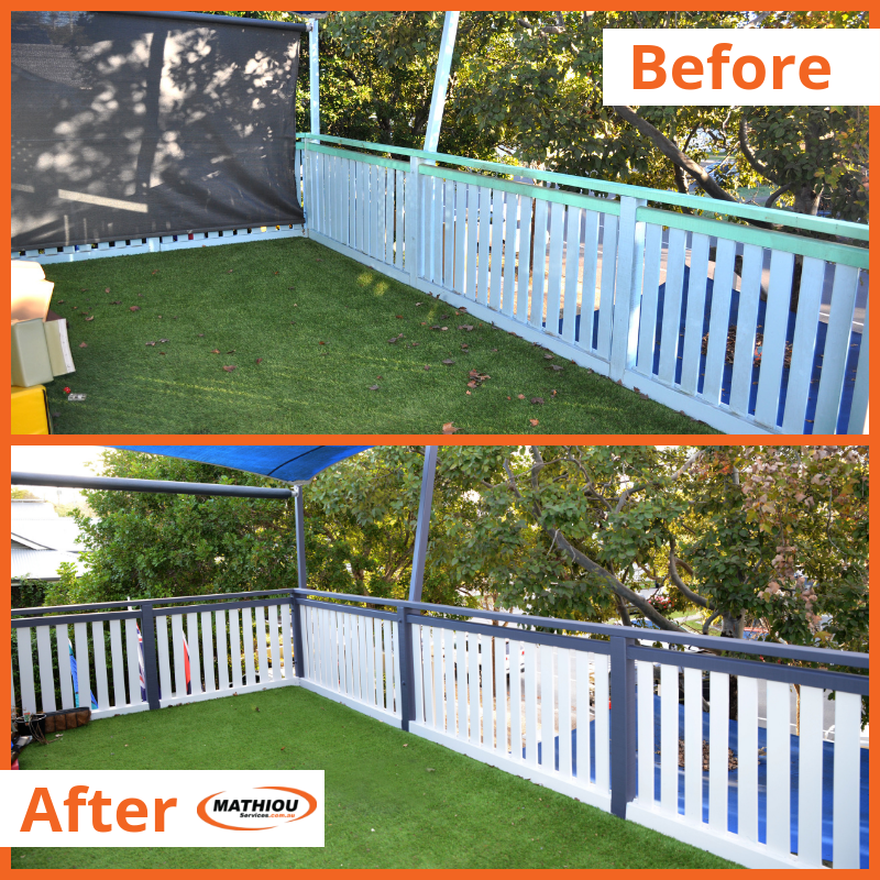 East Brisbane Deck before and after