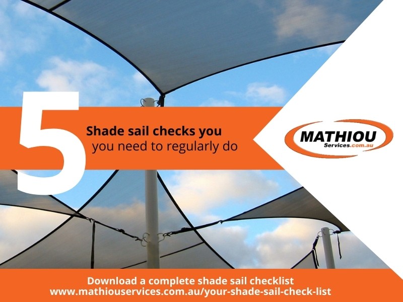 5 shade sails checks - Your complete shade sail checklist