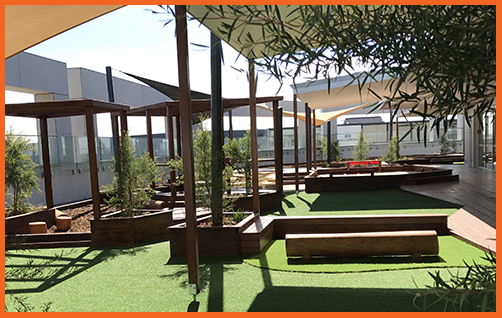 Childcare playground landscaping