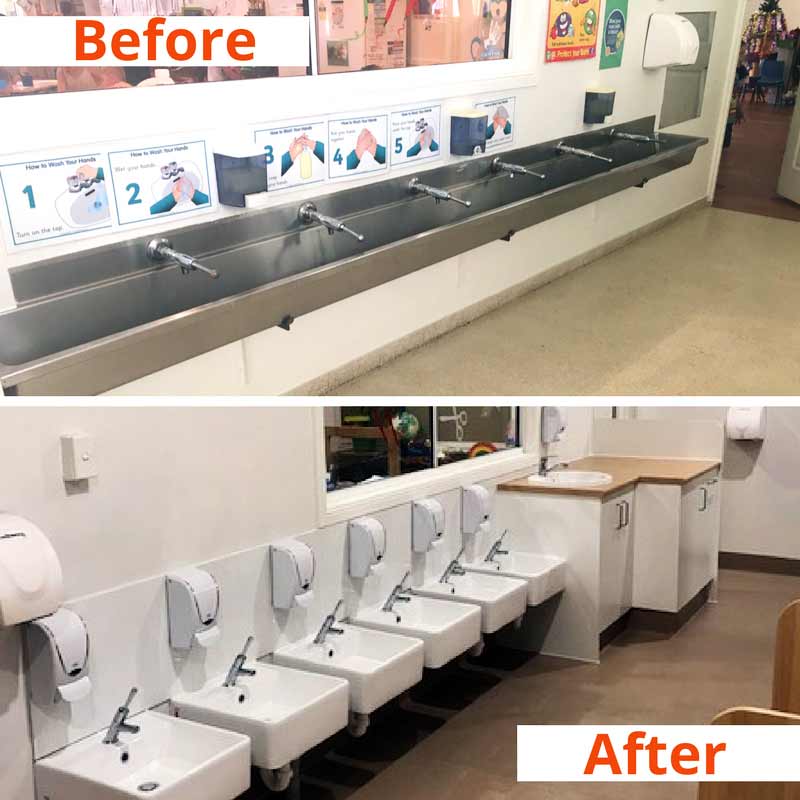 childrens sink- renovation