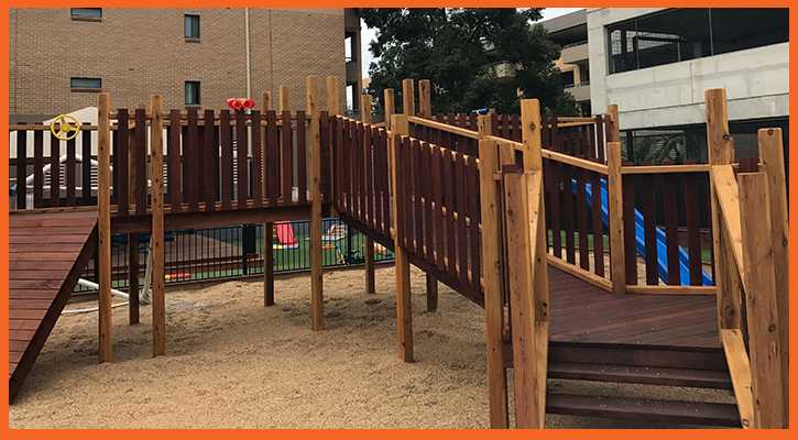 Commercial Childcare playground - fort build