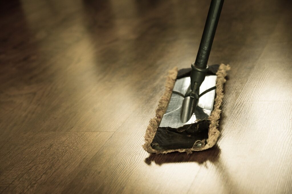 Floor washing and clean up