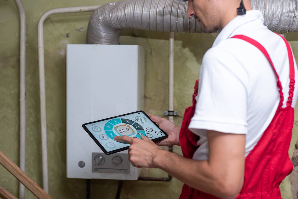 checking the commercial hot water system