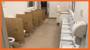 Commercial bathroom renovation in Australia