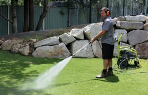 Gardening maintenance high pressure water clean