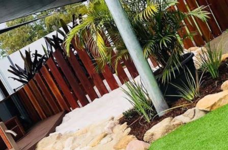 sandpit divided - for two age groups
