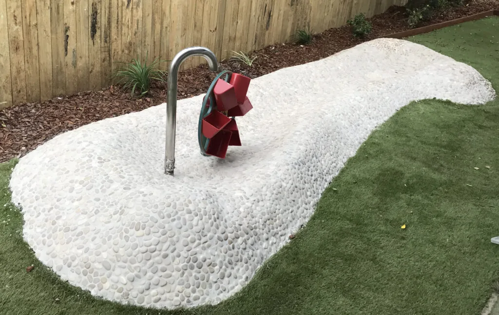 Aussie Kindies Early Learning Center Water feature installation